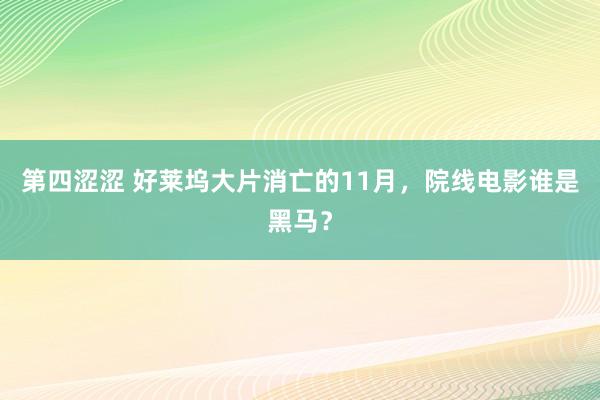 第四涩涩 好莱坞大片消亡的11月，院线电影谁是黑马？