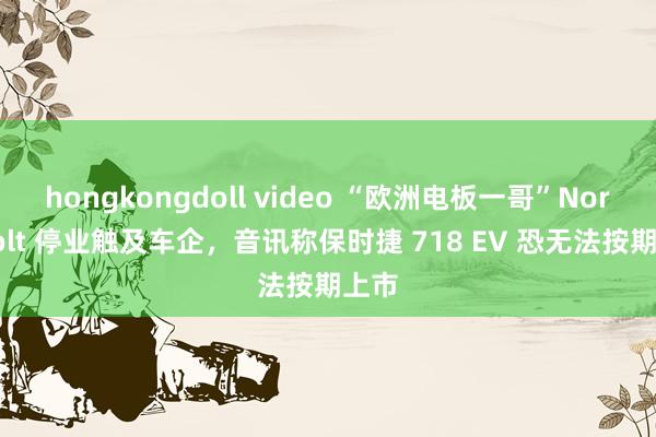 hongkongdoll video “欧洲电板一哥”Northvolt 停业触及车企，音讯称保时捷 718 EV 恐无法按期上市